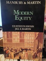 Hanbury and Martin: Modern Equity.Fourteenth Edition.