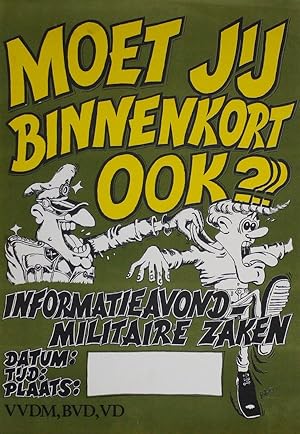 Poster: Moet Jij Binnenkort Ook    Informatie Avond-Militaire Zaken [Will It Be Your Turn Soon   ...