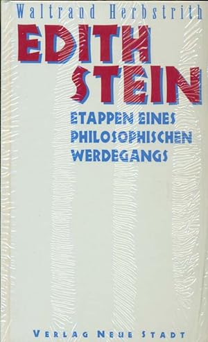 Bild des Verkufers fr Edith Stein. Etappen eines philosophischen Werdegangs. zum Verkauf von Online-Buchversand  Die Eule