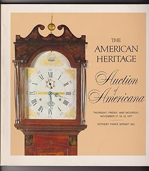 The American Heritage Auction of Americana #4048 Nov. 17,18.19, 1977