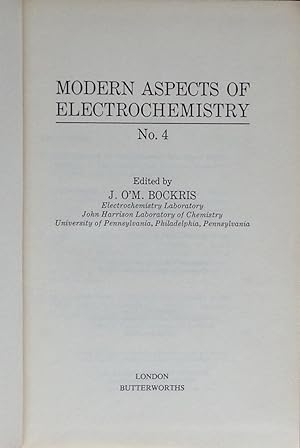 Immagine del venditore per Modern aspects of electrochemistry no. 4 venduto da Acanthophyllum Books