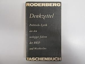 Seller image for Politische Lyrik aus der BRD und Westberlin for sale by Goldstone Rare Books