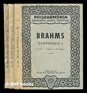 Seller image for Brahms. Syphonie I, C moll - C minor - Do mineur, op. 68. Symphonie II, D dur - D major - Re majeur, op. 73. Symphonie III, F dur - F major - Fa majeur, op. 90. Complete in 3 volumes for sale by MW Books