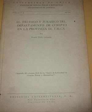 El triásico y jurásico del departamento de Curepto en la provincia de Talca