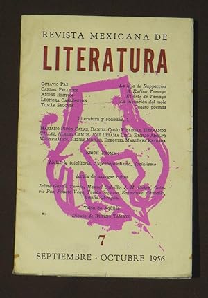Revista Mexicana De Literatura. 7. Septiembre-Octubre, 1956