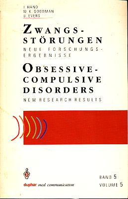 Seller image for Zwangsstrungen. Neue Forschungsergebnisse. = Obsessive compulsive disorders. for sale by Fundus-Online GbR Borkert Schwarz Zerfa