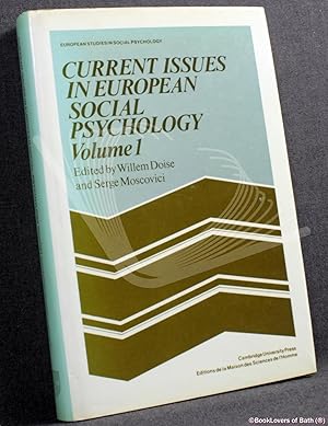 Bild des Verkufers fr Current Issues in European Social Psychology Volume 1 zum Verkauf von BookLovers of Bath