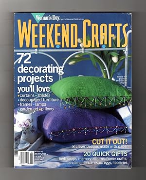 Woman's Day Super Specials Vol. X, No. 1 - Weekend Crafts. 2000. Garden Art, Decoupaged Furniture...