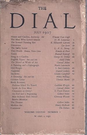 Seller image for The Dial, July, 1927 for sale by The Ridge Books