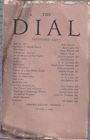 Seller image for The Dial, November, 1927 for sale by The Ridge Books