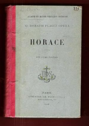 Q. Horatii Flacci Opera : Édition Classique par l'abbé J.-B. Lechatellier . Complet De Sa Carte D...