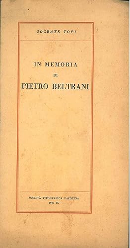 In memoria di Pietro Beltrani
