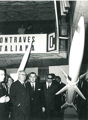 Fotografia originale: Roma 14 giugno 1967. Inaugurata a Roma la mostra elettronica. Alla presenza...