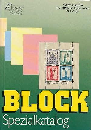 Sieger Spezial-Katalog Block Spezialkatalog Europäische Blocks West-Europa mit DDR und Jugoslwaien