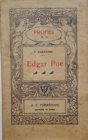 Immagine del venditore per Edgar Poe. venduto da LIBRERIA PAOLO BONGIORNO