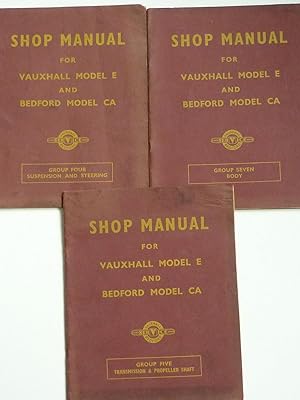 Shop Manual for Vauxhall Model E & Bedford Model CA