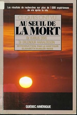 Seller image for Au seuil de la mort for sale by Librairie Le Nord