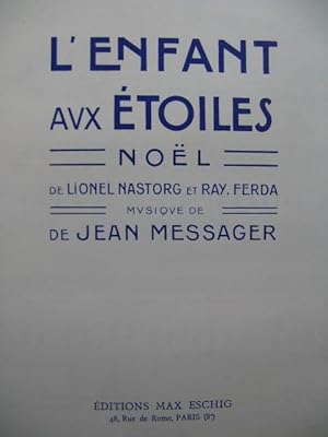 Image du vendeur pour MESSAGER Jean L'Enfant aux toiles Nol Chant Piano 1911 mis en vente par partitions-anciennes