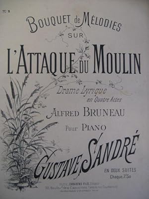 Bild des Verkufers fr SANDR Gustave L'attaque du Moulin 2 Piano 1895 zum Verkauf von partitions-anciennes