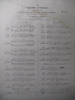 Imagen del vendedor de ROSSINI G. C'est bien Lui Chant Piano 1842 a la venta por partitions-anciennes