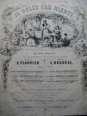 Seller image for BORDSE Luigi Les Dbutantes Chant Piano ca1840 for sale by partitions-anciennes