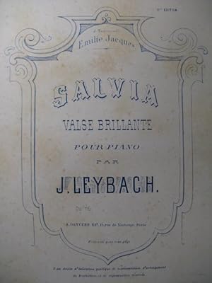 Seller image for LEYBACH J. Salvia Piano XIXe for sale by partitions-anciennes