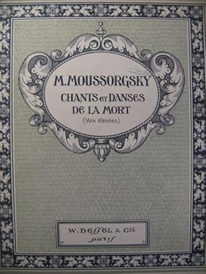 Seller image for MOUSSORGSKY M. Chants Danses de la Mort Chant Piano 1911 for sale by partitions-anciennes