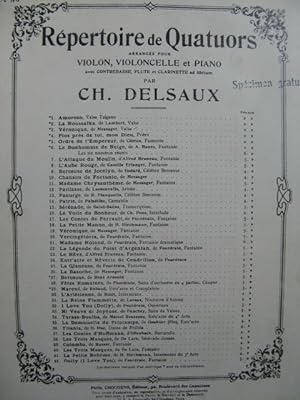 DELSAUX Ch. La Demoiselle du Printemps Goublier Piano Violon Violoncelle
