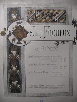 FOCHEUX Julien L'Amitié Piano Violoncelle