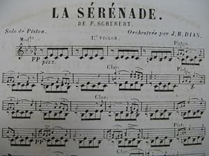 SCHUBERT Franz La Sérénade et La Fille du Pêcheur Orchestre XIXe