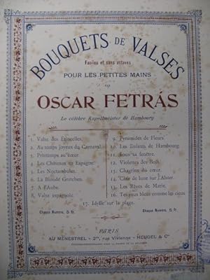 Seller image for FETRAS Oscar Tes Yeux Bleus Piano 1901? for sale by partitions-anciennes