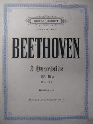 BEETHOVEN Quatuor No 6 Piano Violon Violoncelle