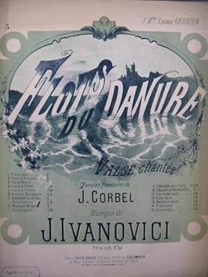 IVANOVICI J. Flots du Danube Piano Violon ou Mandoline XIXe