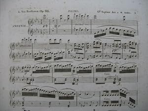 BEETHOVEN Grand Septuor Piano 4 mains ca1824