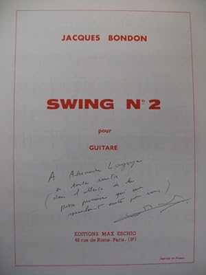 BONDON Jacques Swing No 2 Guitare 1973