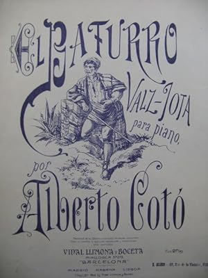 Image du vendeur pour COTO Alberto El Baturro Piano 1904 mis en vente par partitions-anciennes