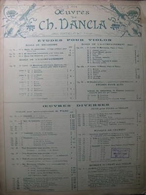 Image du vendeur pour DANCLA Charles Solo No 2 Violon Piano mis en vente par partitions-anciennes