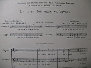 Seller image for COSTELEY Guillaume La Terre les Eaux Chant for sale by partitions-anciennes