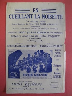 En cueillant la noisette Félix Paquet 1935