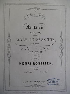 Seller image for ROSELLEN Henri Rose de Pronne Piano ca1840 for sale by partitions-anciennes