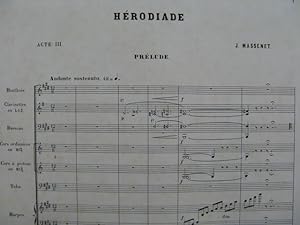 MASSENET Jules Hérodiade Prélude Orchestre 1882