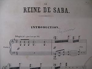 GOUNOD Charles La Reine de Saba Opéra Chant Piano XIXe