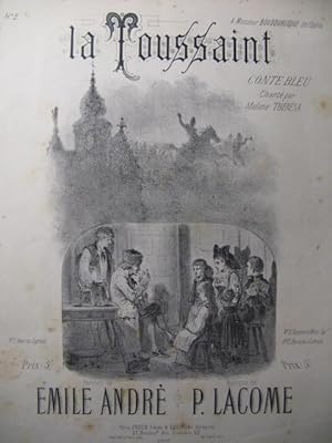 Imagen del vendedor de LACOME P. La Toussaint Chant Piano 1881 a la venta por partitions-anciennes