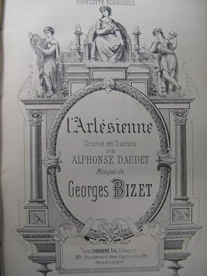 BIZET Georges L'Arlésienne Chant Piano ca1890