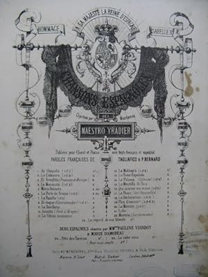 Imagen del vendedor de YRADIER Sebastian La Rosilla Chant Piano ca1865 a la venta por partitions-anciennes