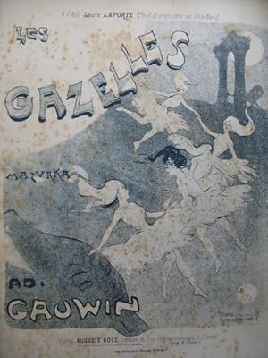 Seller image for GAUWIN Ad. Les Gazelles Piano for sale by partitions-anciennes