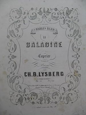 Seller image for LYSBERG Ch. B. La Baladine Piano XIXe sicle for sale by partitions-anciennes