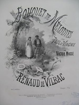 Seller image for DE VILBAC Renaud Bouquet de Mlodies Piano XIXe sicle for sale by partitions-anciennes