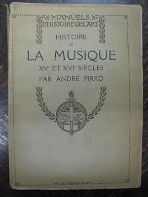 Image du vendeur pour PIRRO Andr Histoire de la Musique 1940 mis en vente par partitions-anciennes