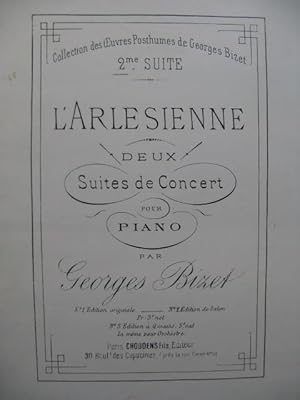 BIZET Georges L'Arlesienne 2e Suite Piano 4 mains ca1880